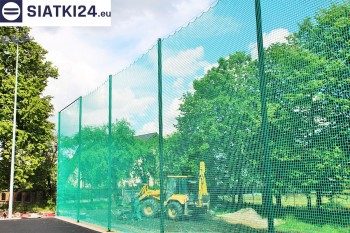 Siatki Międzychód - Zabezpieczenie za bramkami i trybun boiska piłkarskiego dla terenów Międzychodu